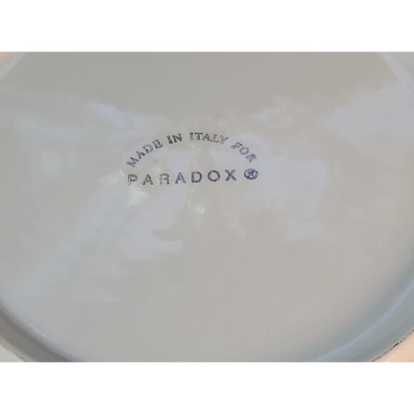 Vintage Paradox Set Of 4 Flower Dessert Plates/Salad 7" in diameter  BOHO- Italy - Picture 5 of 14